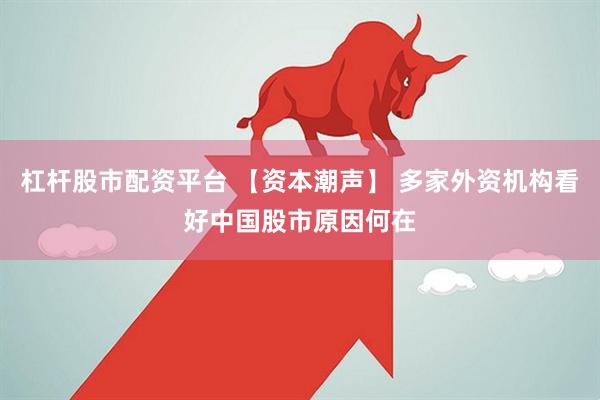 杠杆股市配资平台 【资本潮声】 多家外资机构看好中国股市原因何在